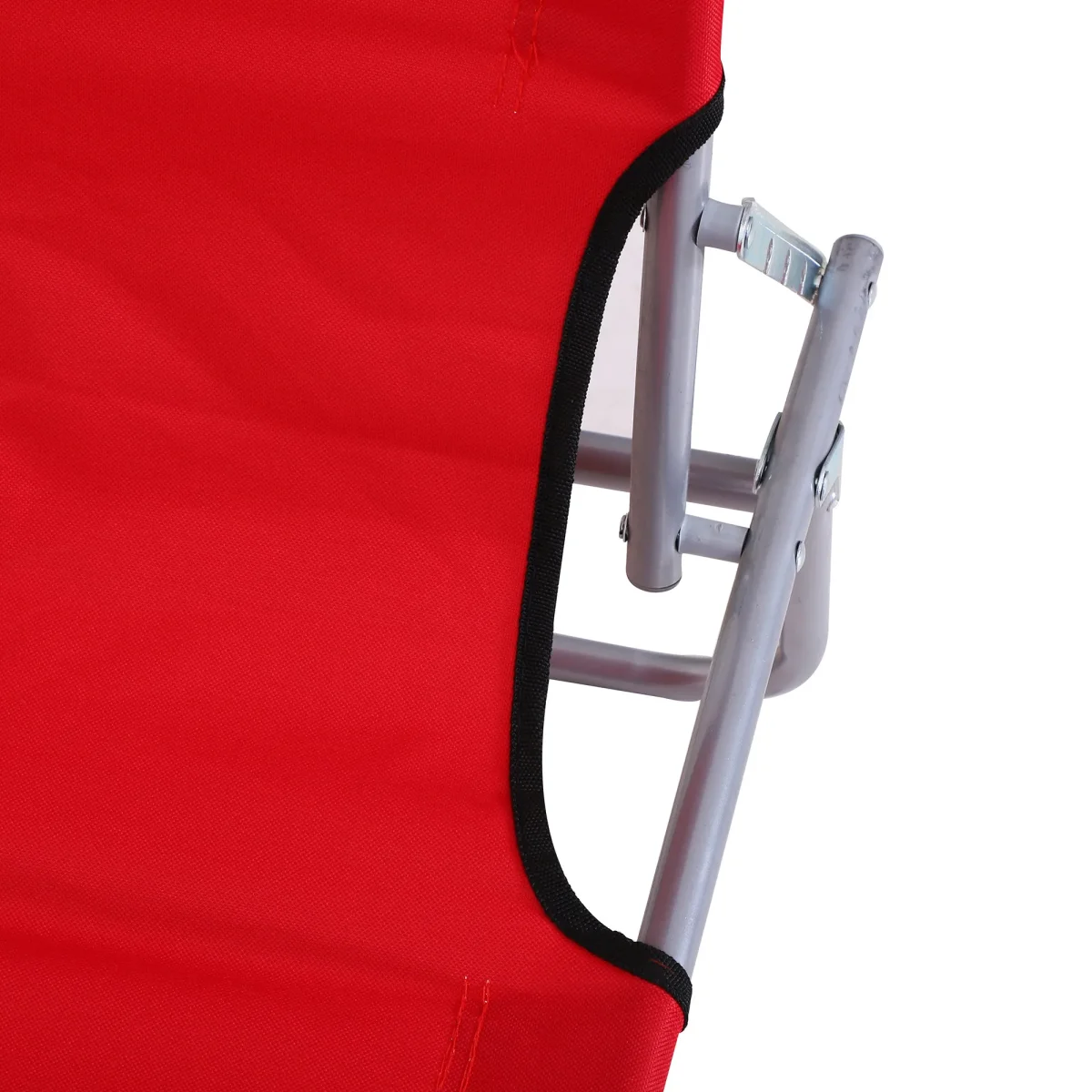 Ligstoel Tuinligstoel Inklapbaar Met Zonnescherm, Wellnessligstoel Strandligstoel In Rood 187 X 58 X 36 Cm Voor Ontspannen Uren In De Buitenlucht - Afbeelding 8